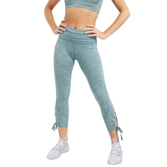 Free People Green Movement Swerve Cropped Leggings Size XS - Picture 1 of 11